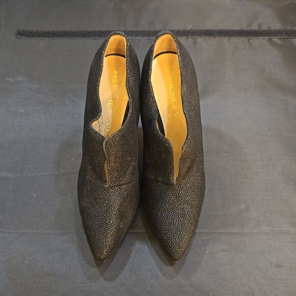 BRAND NEW MACHEZ VOUS POINTED TOE HIGH HEEL STILETTOS BOOTIE - Picture 3 of 14